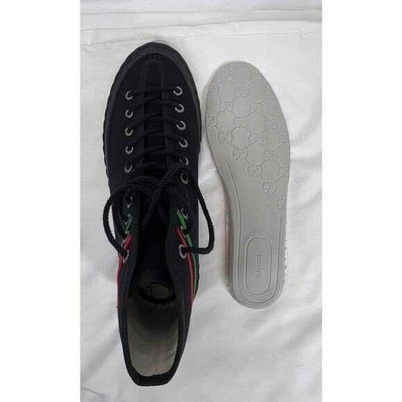 Gucci Interlocking G Hightop Black Sneakers Men\'s US7.5 SPB-CA 346079 main image 14